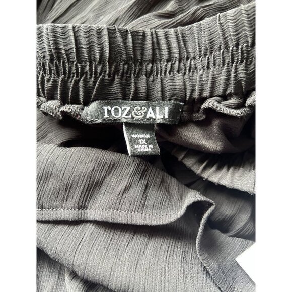 Roz & Ali Women's Black Long Skirt - Picture 5 of 5